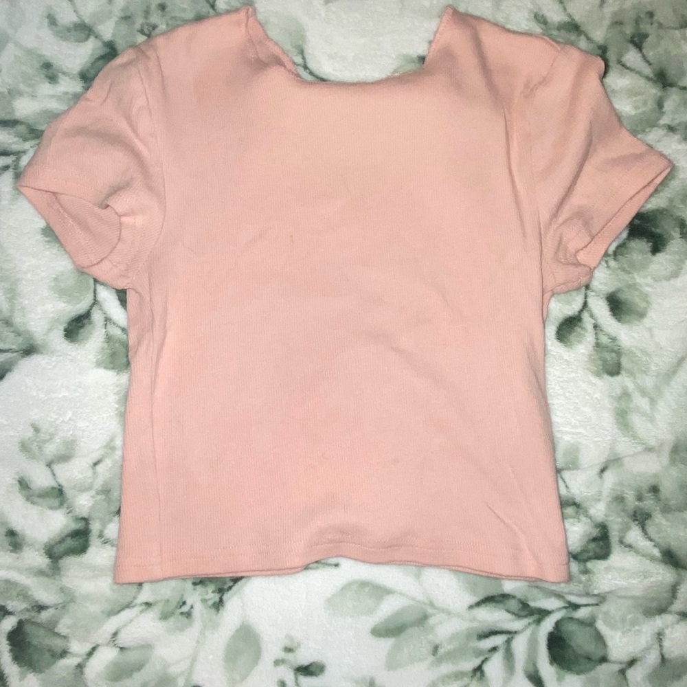 light pink womens xs shortsleeve crop top